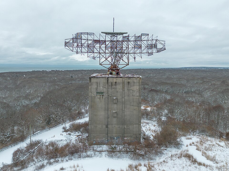 AN/FPS-35 radar dish at Camp Hero State Park, Montauk, Long Island, New York