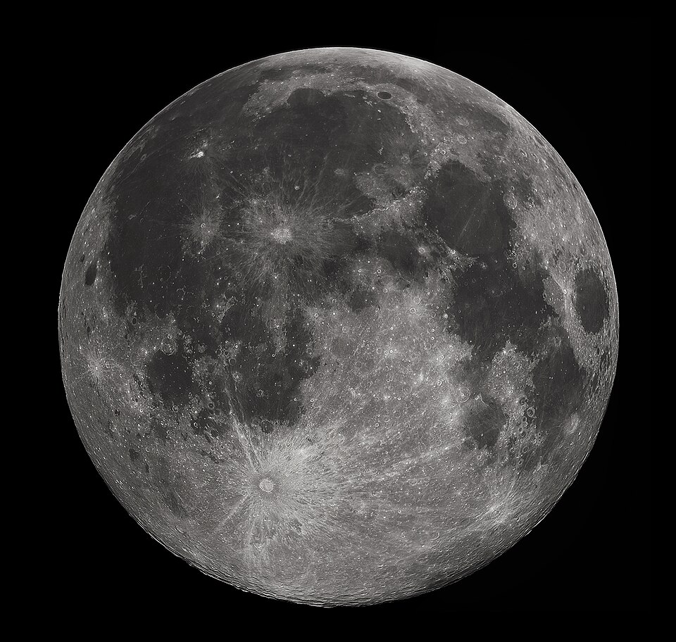Full Moon, photographed from Earth