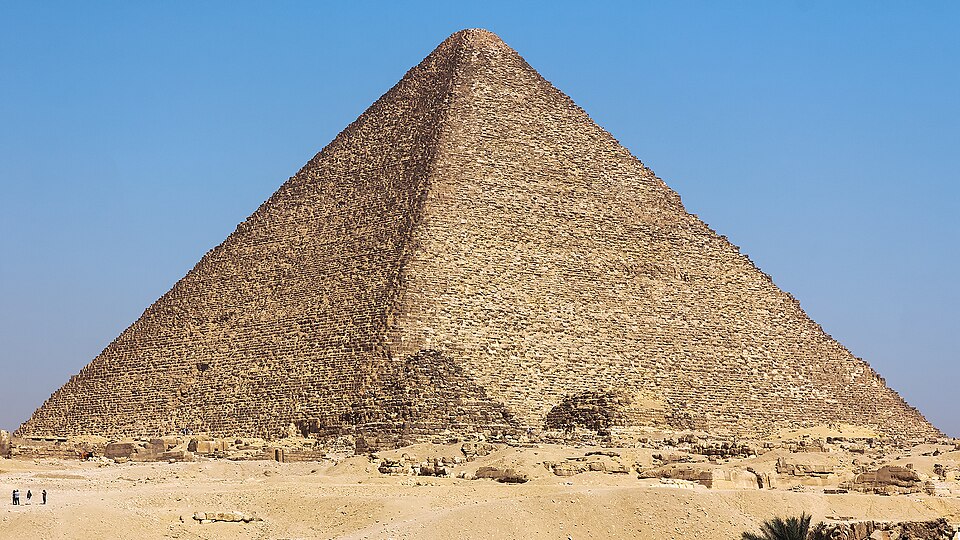 The three Great Pyramids of Giza, Egypt