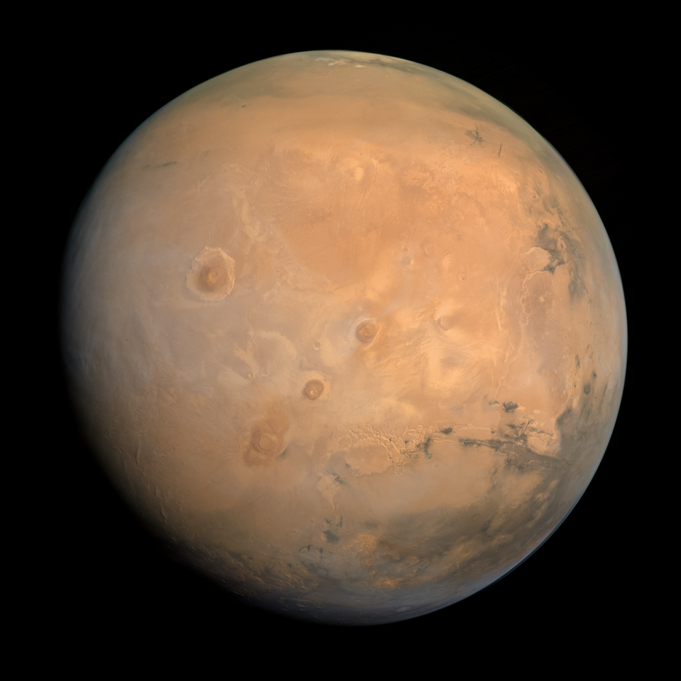 Mars photographed by ESA Rosetta spacecraft, 2007
