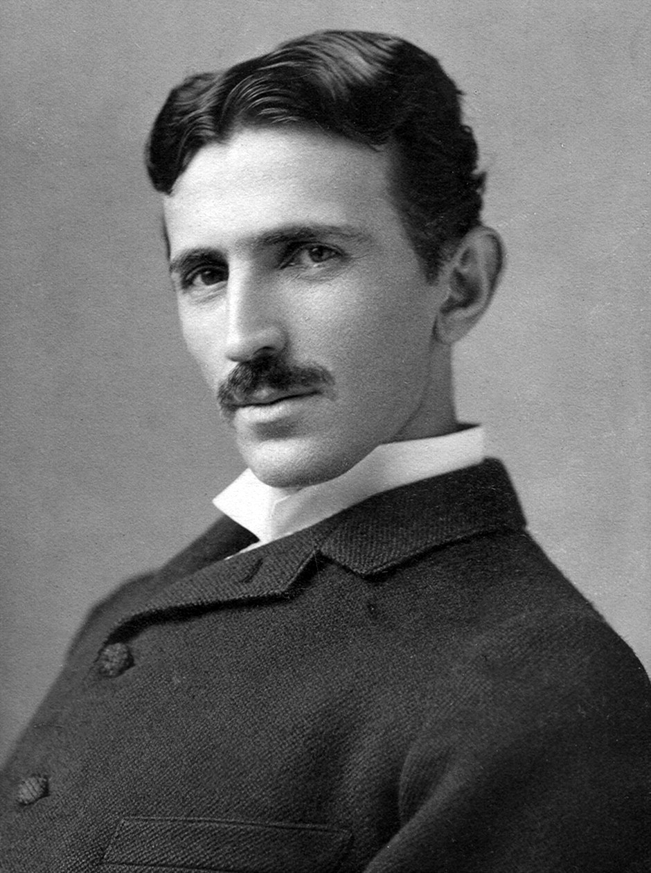 Nikola Tesla, 1890, photographed by Napoleon Sarony
