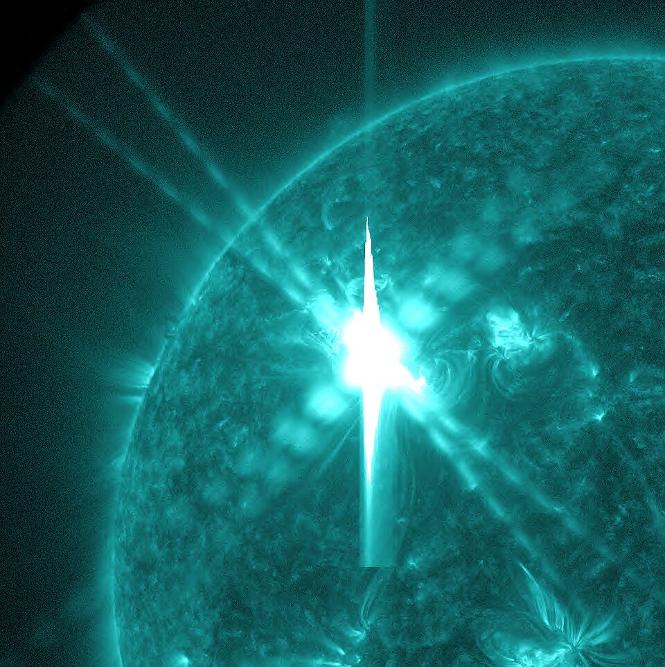 Solar eruption photographed by NASA's Solar Dynamics Observatory